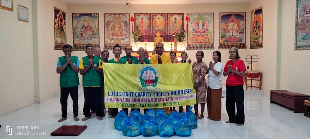 Cahaya Kebajikan di Jeruklegi: Aksi Sosial LLCS Vihara Vajra Bumi Arya Kertawijaya (雷音同修會) Mengusung Semangat Trimula Puja 2026